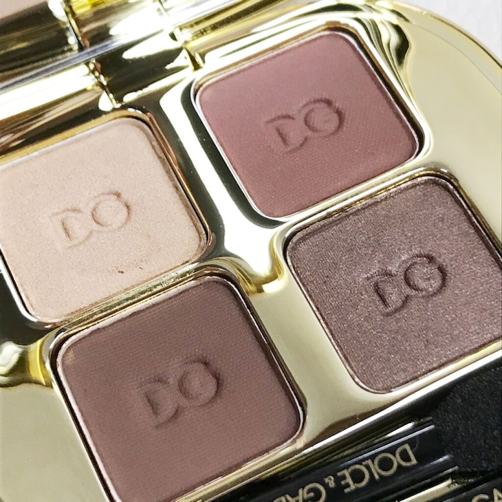 フェリンアイズ インテンスアイシャドウ クアッド/DOLCE&GABBANA BEAUTY/アイシャドウパレットを使ったクチコミ(3枚目)