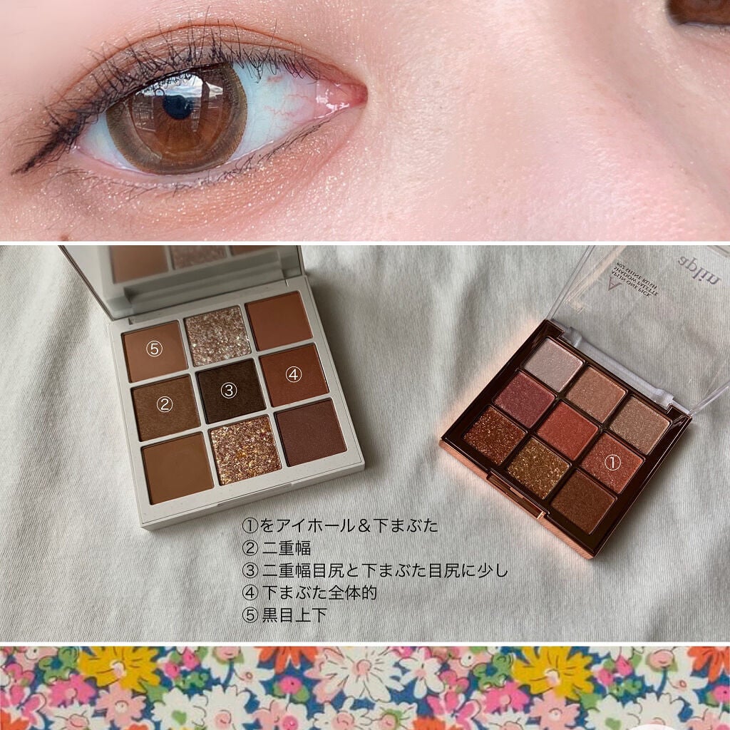 TERRAZZO Shadow palette/HOLIKA HOLIKA/アイシャドウパレットを使ったクチコミ(2枚目)
