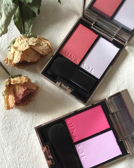 カラーリンググレイズ/LUNASOL/パウダーチークを使ったクチコミ(1枚目)