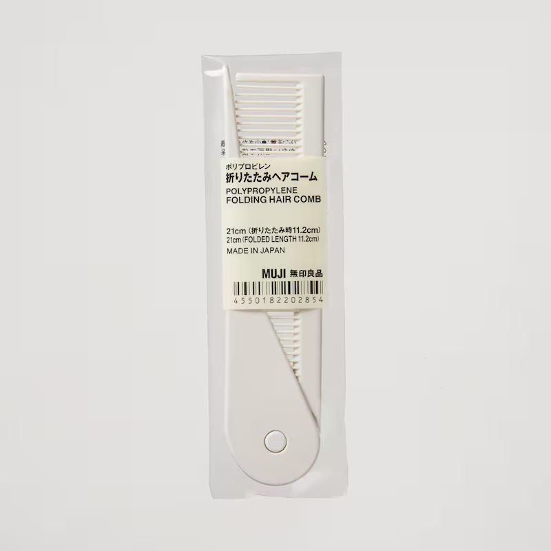 携帯用折りたたみヘアコーム/無印良品/ヘアコームを使ったクチコミ（1枚目）