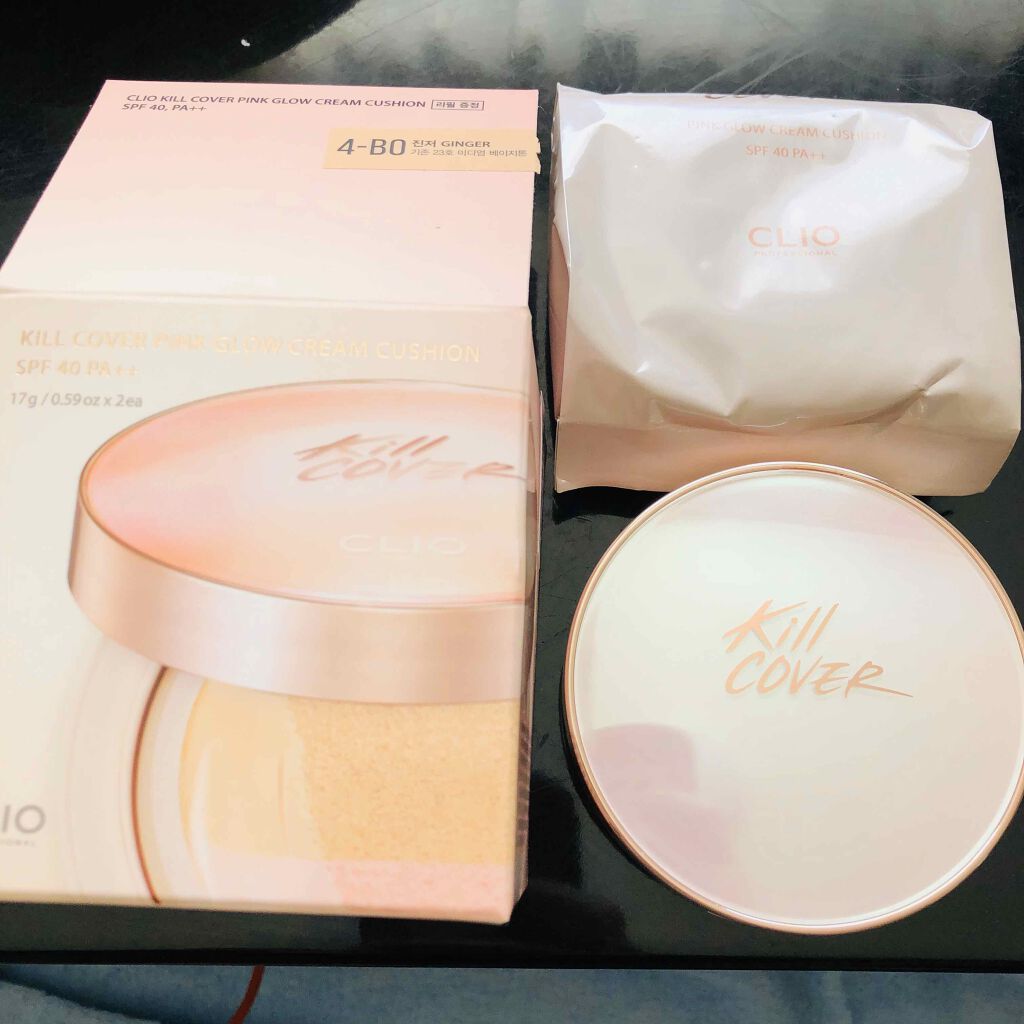 キル カバー ピンク グロウ クリーム クッション/CLIO/クッションファンデーションを使ったクチコミ(1枚目)
