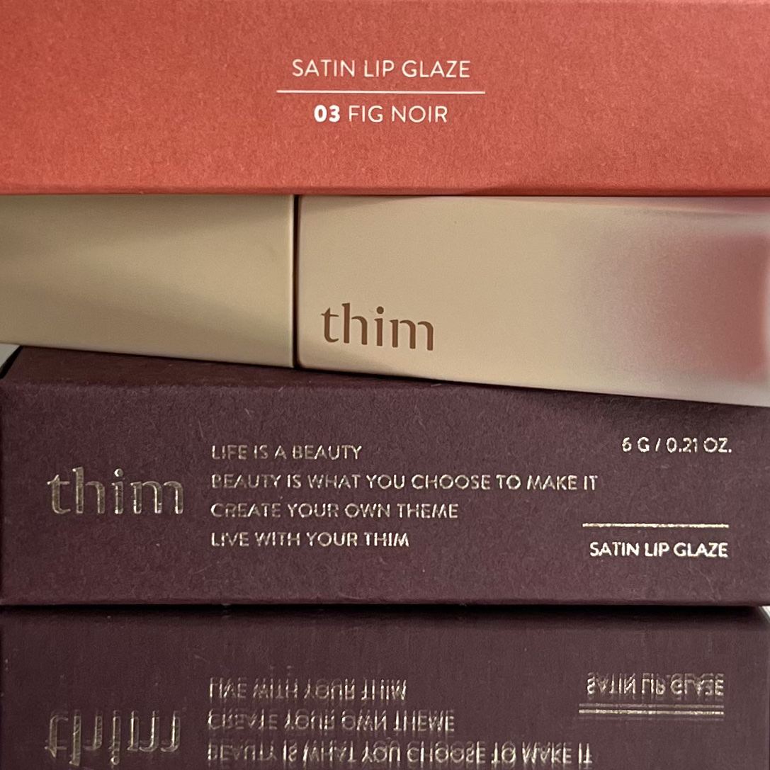 サテンリップグレイズ/thim/リップグロスを使ったクチコミ（2枚目）