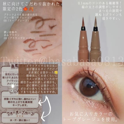 ラスティングリキッドライナー/キャンメイク/リキッドアイライナーを使ったクチコミ(2枚目)