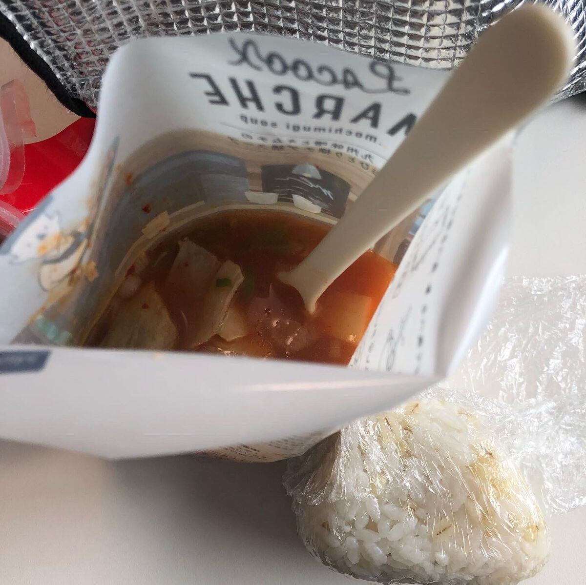 もち麦スープ/ラコックマルシェ/低糖質食品を使ったクチコミ（3枚目）