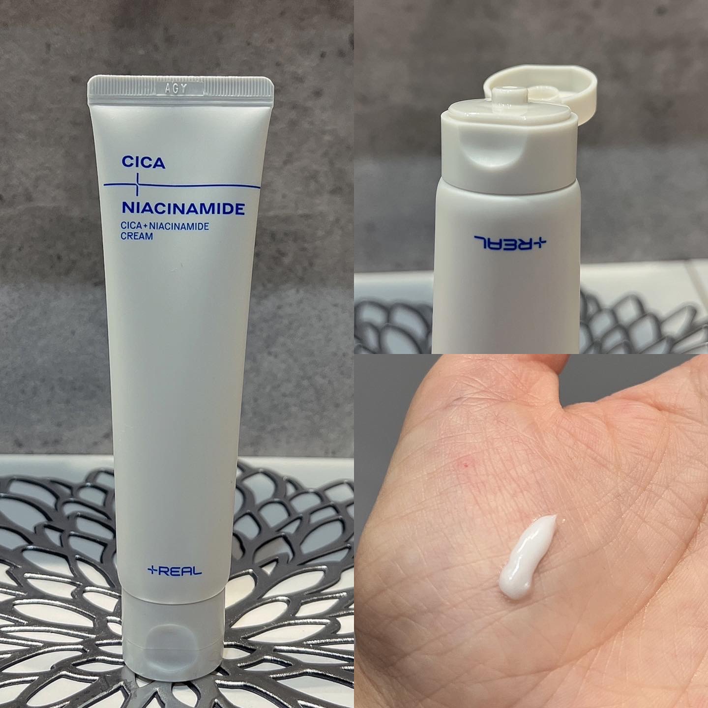 シカ+ナイアシンアミドクリーム/+REAL/フェイスクリームを使ったクチコミ（3枚目）