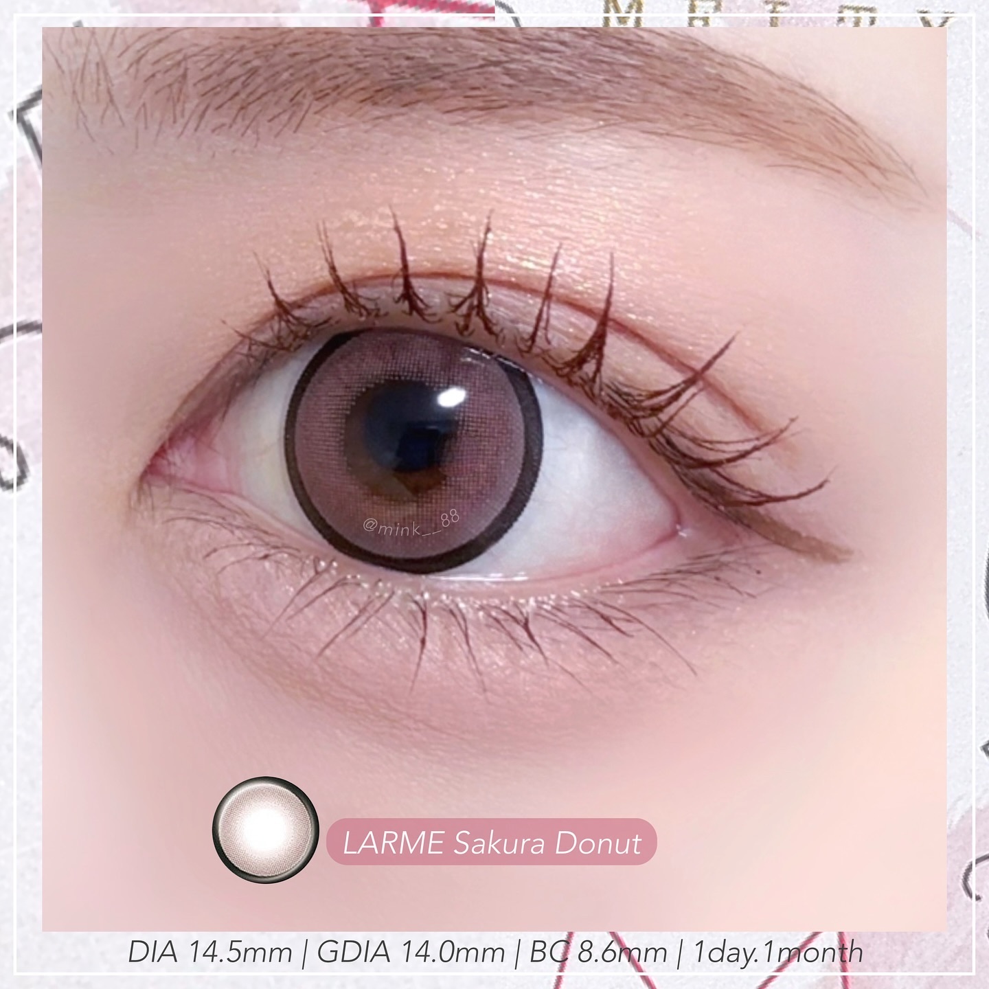 LARME MELTY SERIES(ラルムメルティシリーズ)/LARME/カラーコンタクトレンズを使ったクチコミ（3枚目）