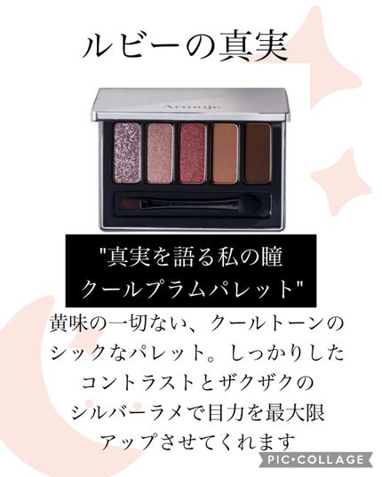 ジュエルアイカラーコレクション/Armuje/アイシャドウパレットを使ったクチコミ(7枚目)