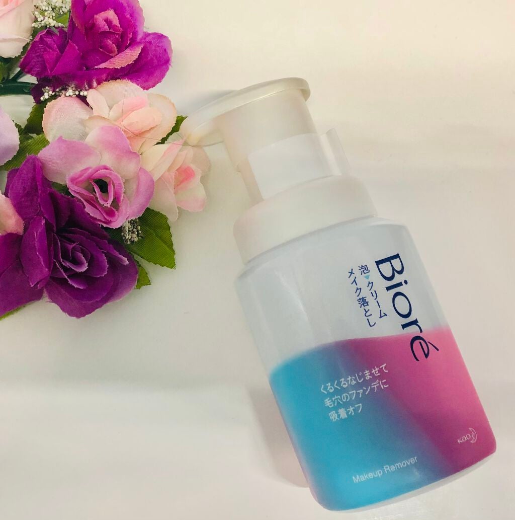 泡クリームメイク落とし/ビオレ/クレンジングクリームを使ったクチコミ(1枚目)