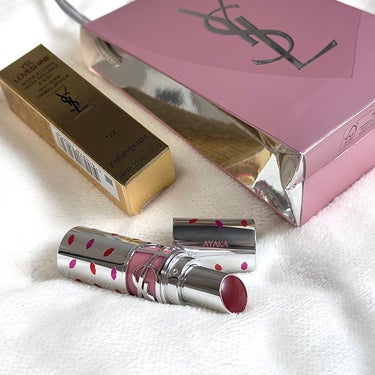 YSL ラブシャイン リップスティック 122  CARAMEL SWIRL	キャラメル スワ―ル/YVES SAINT LAURENT BEAUTE/口紅を使ったクチコミ（1枚目）