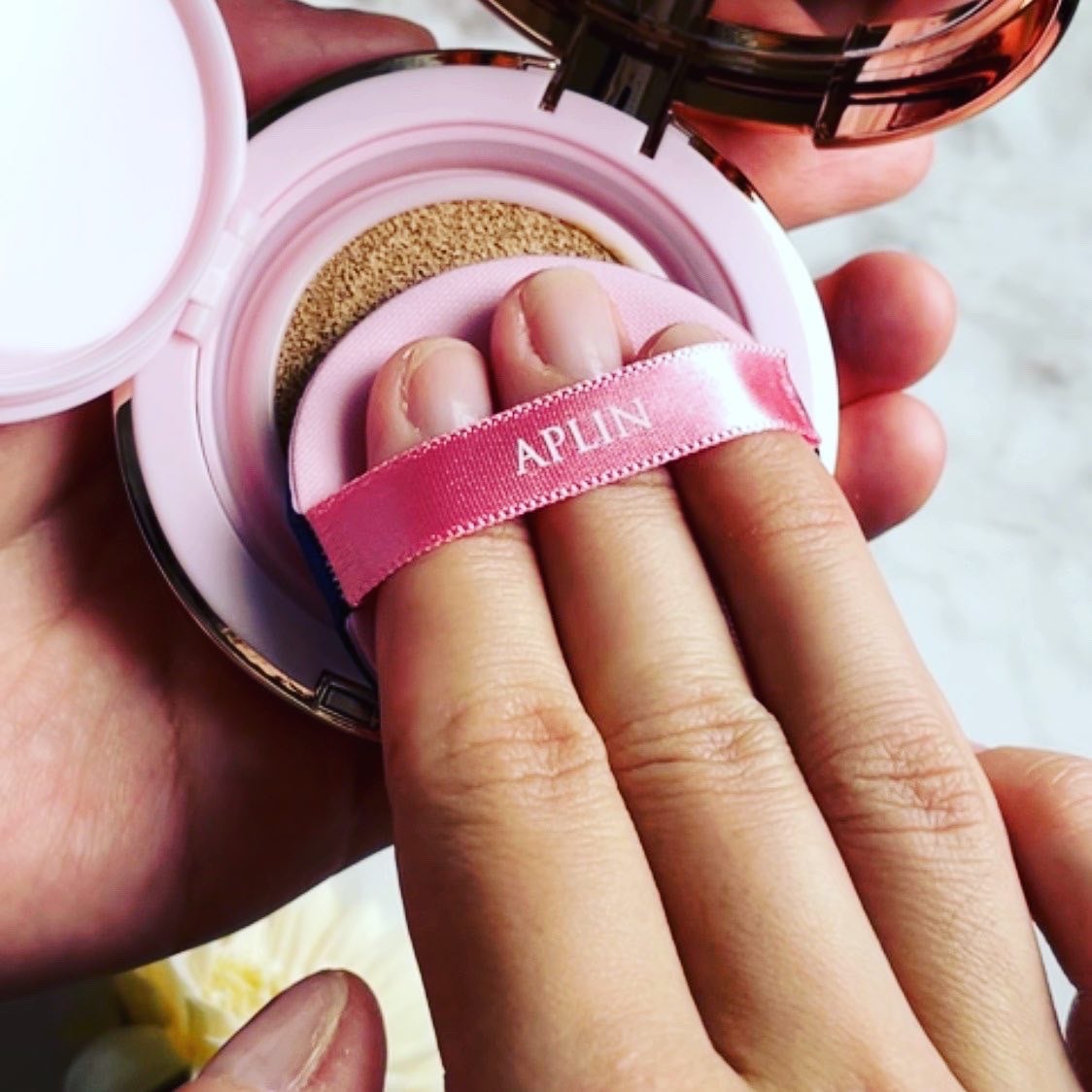 ピンクティーツリーカバーアップグロウクッション/APLIN/クッションファンデーションを使ったクチコミ(5枚目)