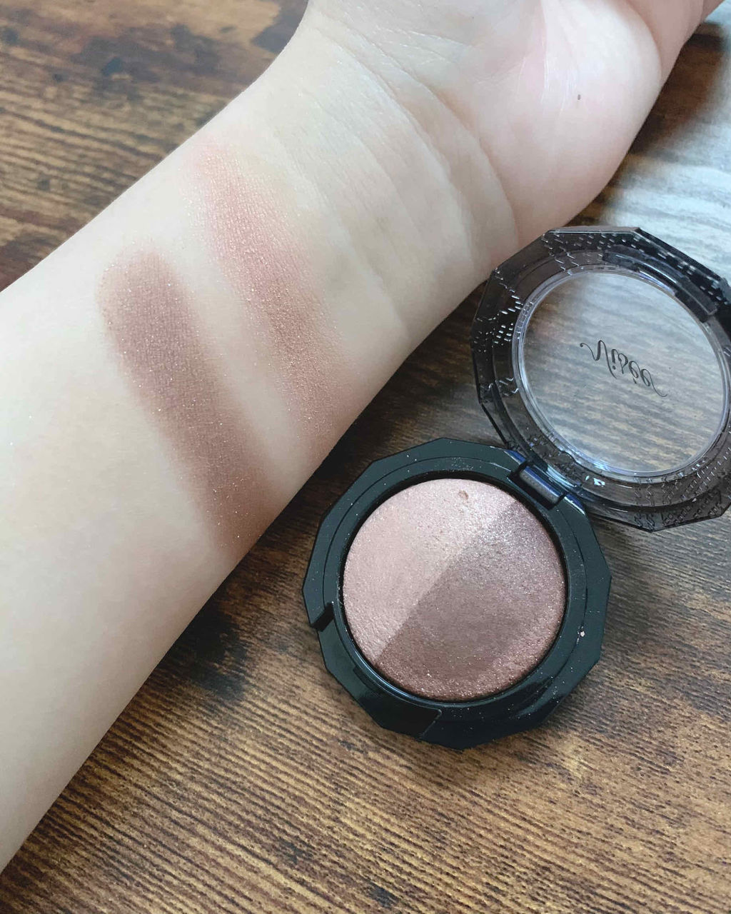 ダブルヴェール アイズ BR-1 ピンクブラウン系/Visée/アイシャドウパレットを使ったクチコミ（2枚目）