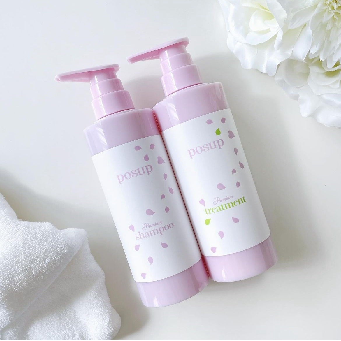 ポスプ プレミアムシャンプー/プレミアムトリートメント/posup/市販シャンプーを使ったクチコミ(1枚目)