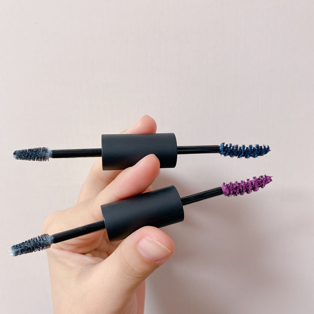 DAZZSHOP ジニアス フォーシーズ マスカラのクチコミ「\DAZZSHOP ジニアス フォーシーズ マスカラ/

NAVY BLUE

VIOLET
.....」（1枚目）