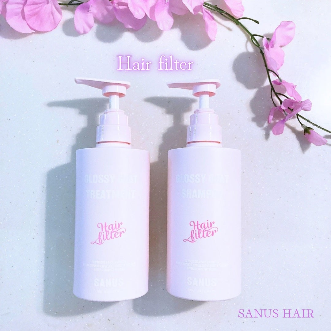 GLOSSY COAT SHAMPOO / TREATMENT/SANUS HAIR FILTER/市販シャンプーを使ったクチコミ(1枚目)