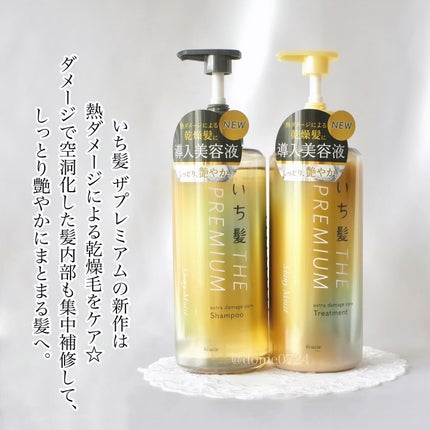 THE PREMIUM エクストラダメージケアシャンプー/トリートメント(シャイニーモイスト)/いち髪/市販シャンプーを使ったクチコミ(2枚目)