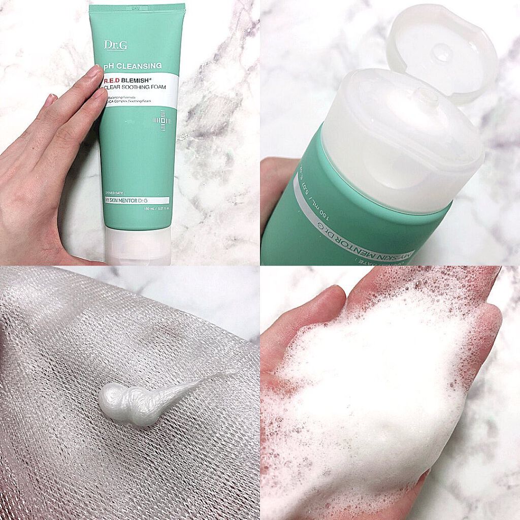 弱酸性レッドブレミッシュクリアスージングフォーム/Dr.G/洗顔フォームを使ったクチコミ（3枚目）