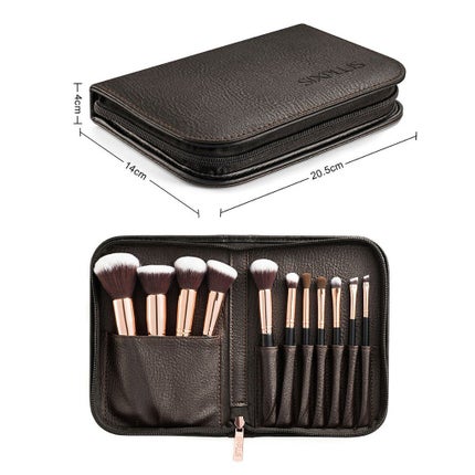 貴族のゴールド メイクブラシ11本セット 化粧ポーチ付き/SIXPLUS/メイクブラシを使ったクチコミ(5枚目)