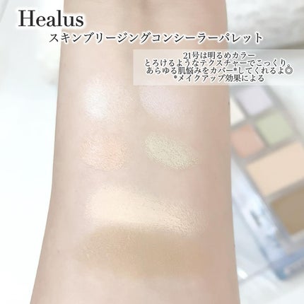 ブリージングコンシーラーパレット/Healus/パレットコンシーラーを使ったクチコミ(3枚目)