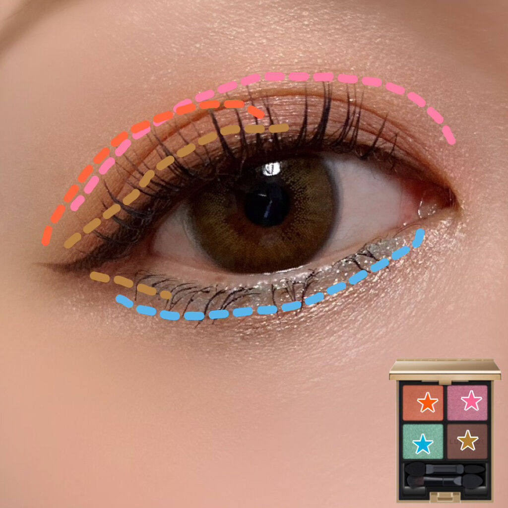 アイカラーレーション/LUNASOL/アイシャドウパレットを使ったクチコミ（2枚目）