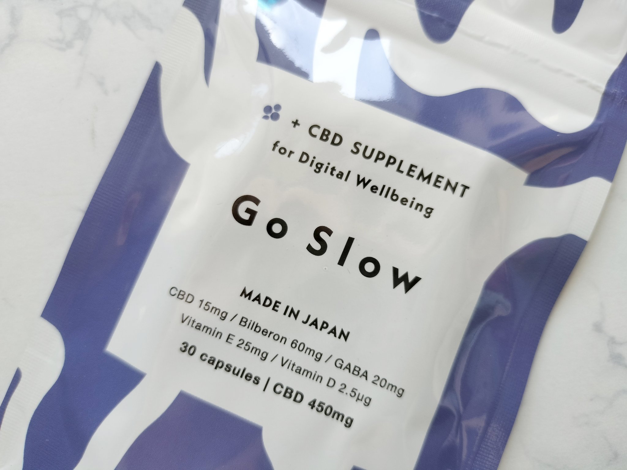 CBDサプリメント for デジタルウェルビーイング/Go Slow/健康サプリメントを使ったクチコミ（2枚目）