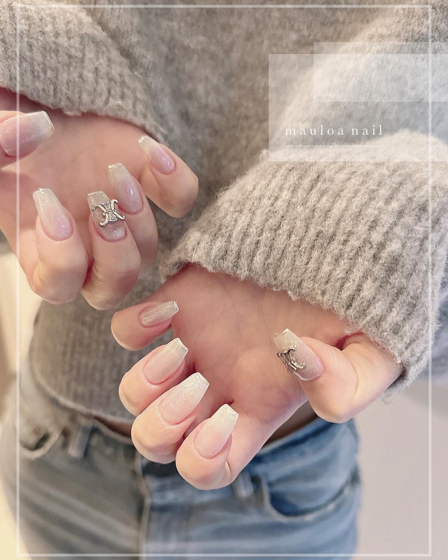 mauloa_nail on LIPS 「・マグネットネイル✊🩷いつもありがとうございます😊💫・ネイルや..」(1枚目)