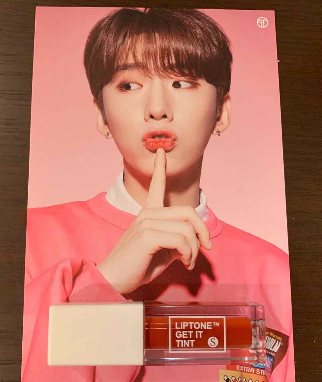 TONYMOLY×MONSTA X Liptone Get It Tint S/TONYMOLY/口紅を使ったクチコミ(1枚目)