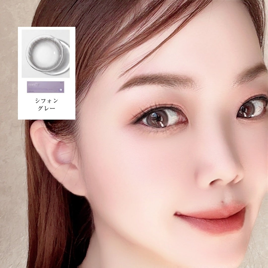 chiffon/meilly/ワンデー(1DAY)カラコンを使ったクチコミ(2枚目)