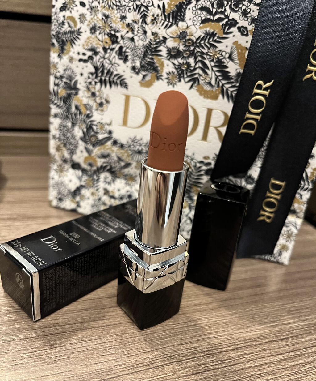 ルージュ ディオール バーム 200 テラ ベラ マット/Dior/リップバームを使ったクチコミ（1枚目）