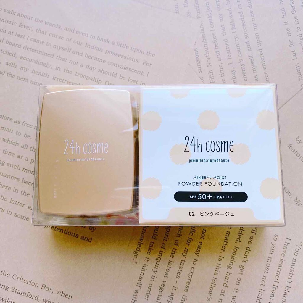 24 ミネラルモイストパウダーファンデ 02ピンクベージュ(リフィル)/24h cosme/パウダーファンデーションを使ったクチコミ（1枚目）