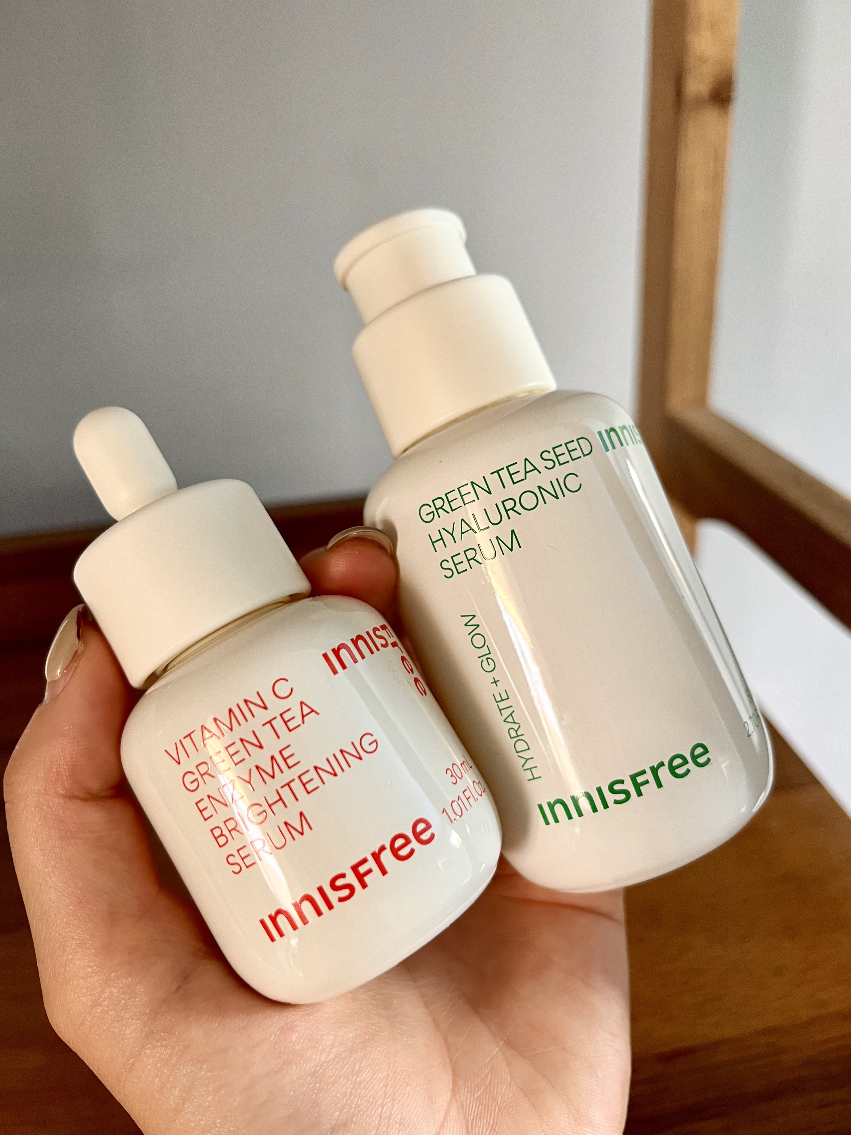 グリーンティーシード ヒアルロン セラム　/innisfree/美容液を使ったクチコミ（1枚目）