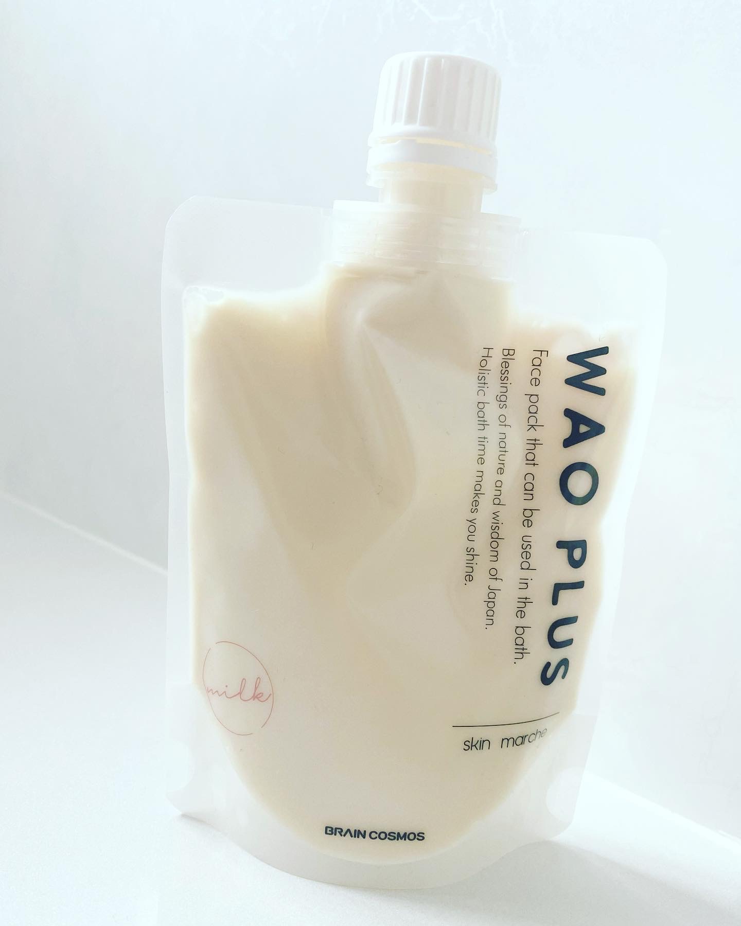 skinmarche WAOPLUS プラントベースミルクブースターマスク/ブレーンコスモス/洗い流すパック・マスクを使ったクチコミ（1枚目）