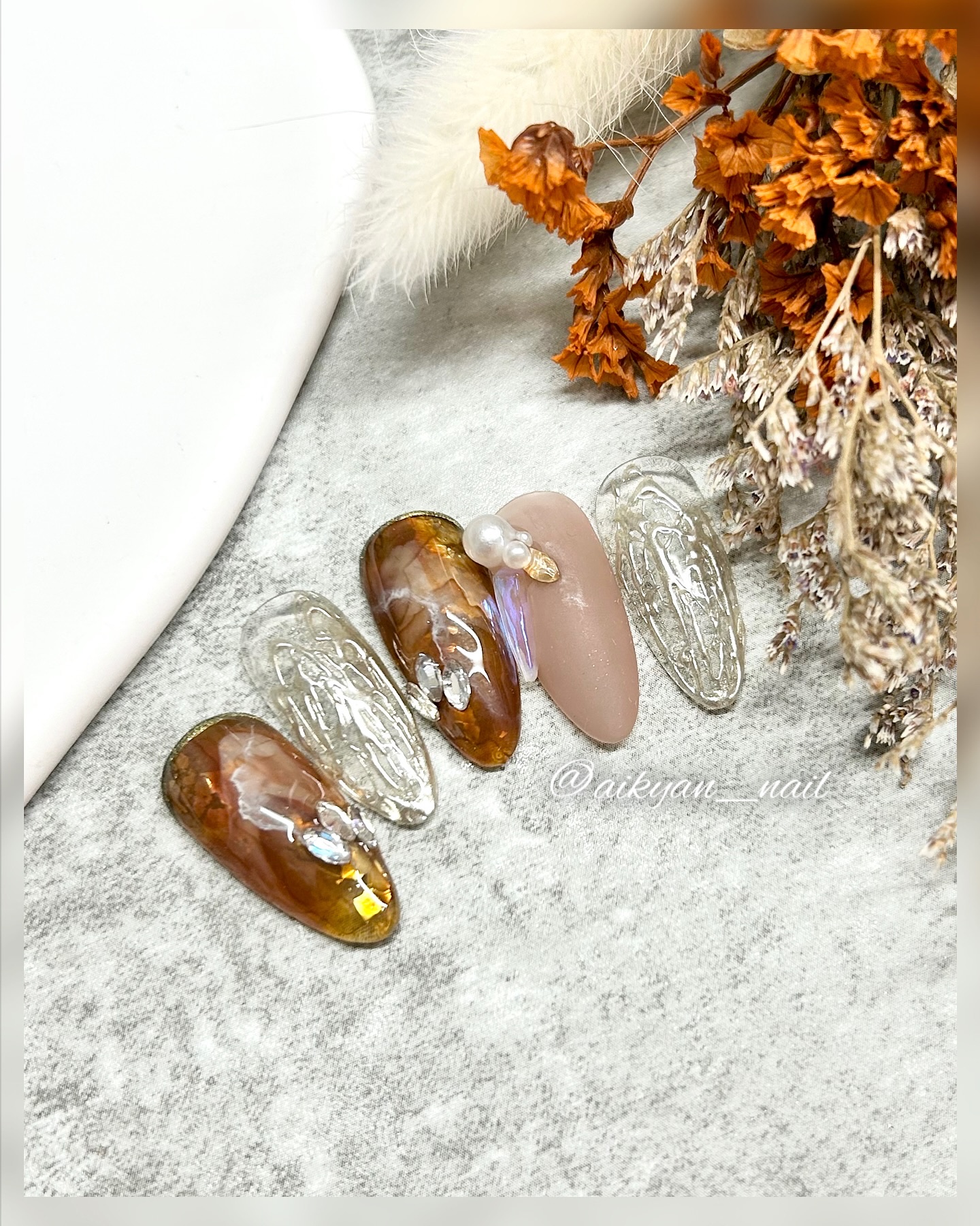 アイスオーロラ ストーン/キラネイル/ネイルチップ・パーツを使ったクチコミ（3枚目）