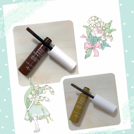 チップオン アイブロー ピンクブラウン/ettusais/パウダーアイブロウを使ったクチコミ(3枚目)