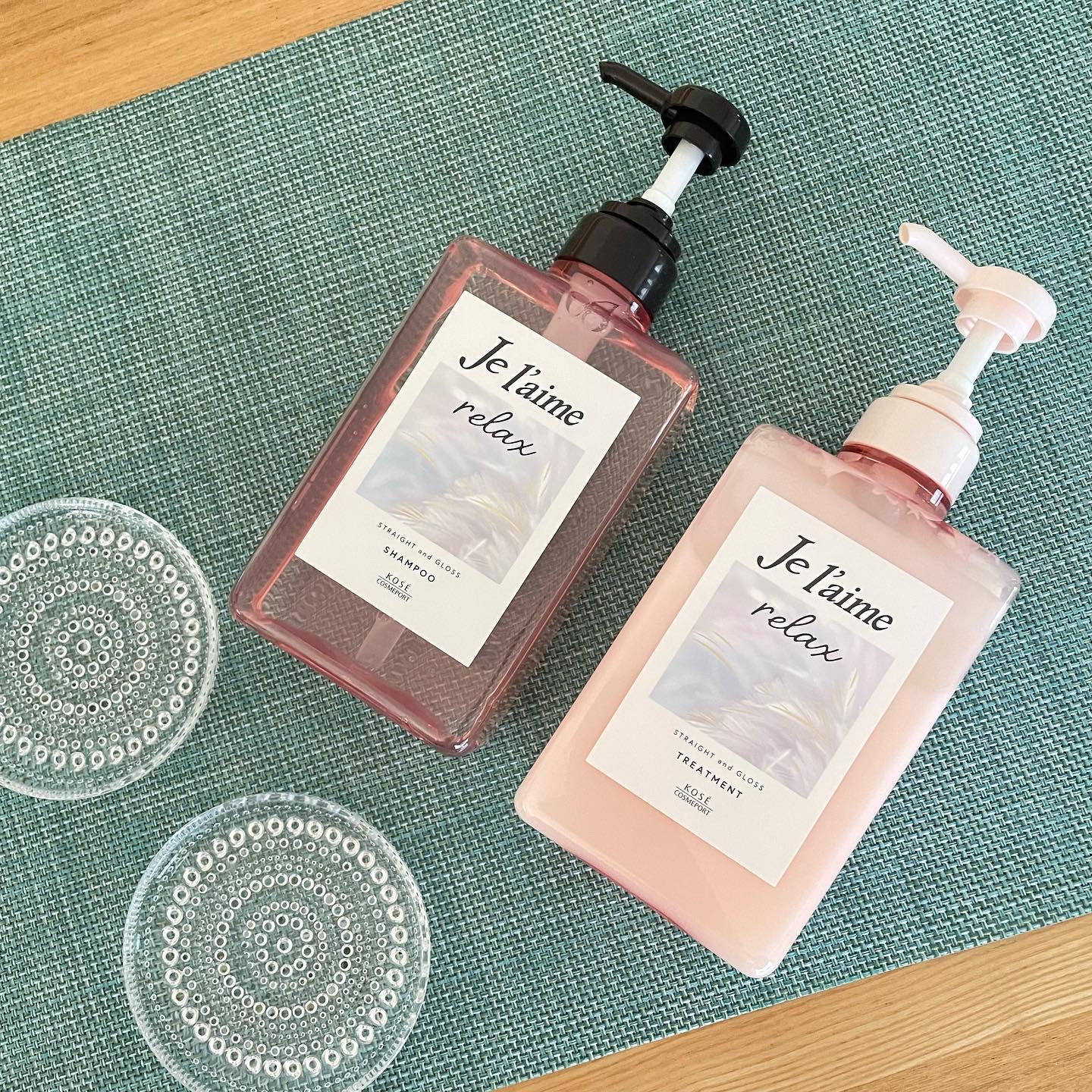 リラックス ミッドナイトリペア シャンプー／ヘアトリートメント (ストレート＆グロス)/Je l'aime/市販シャンプーを使ったクチコミ（1枚目）