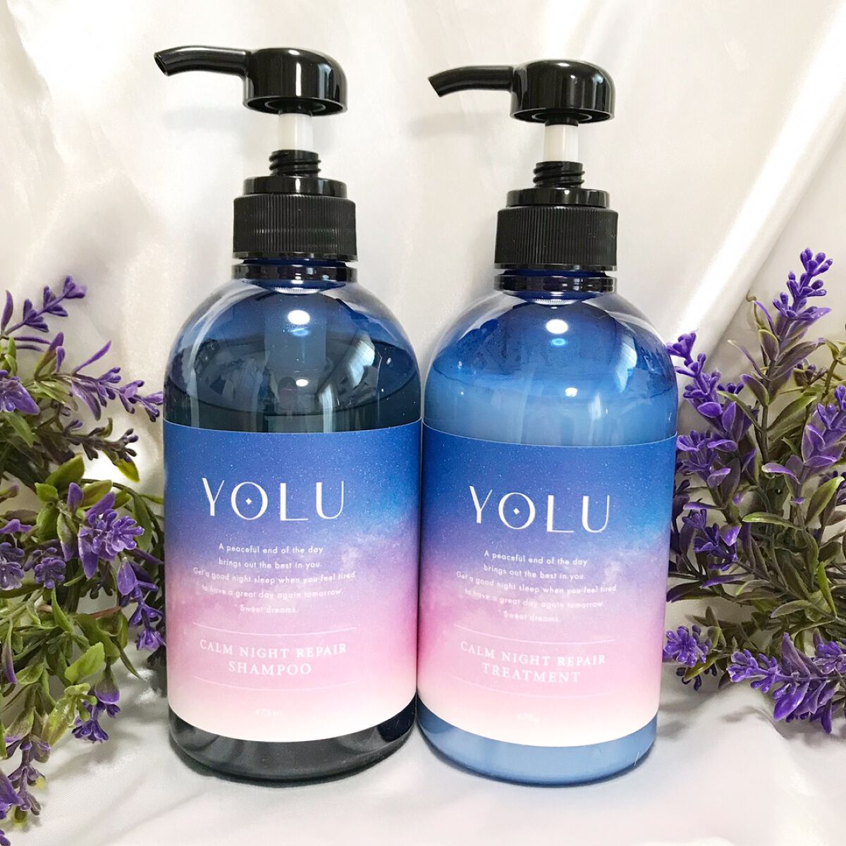 カームナイトリペアシャンプー/トリートメント/YOLU/市販シャンプーを使ったクチコミ(1枚目)