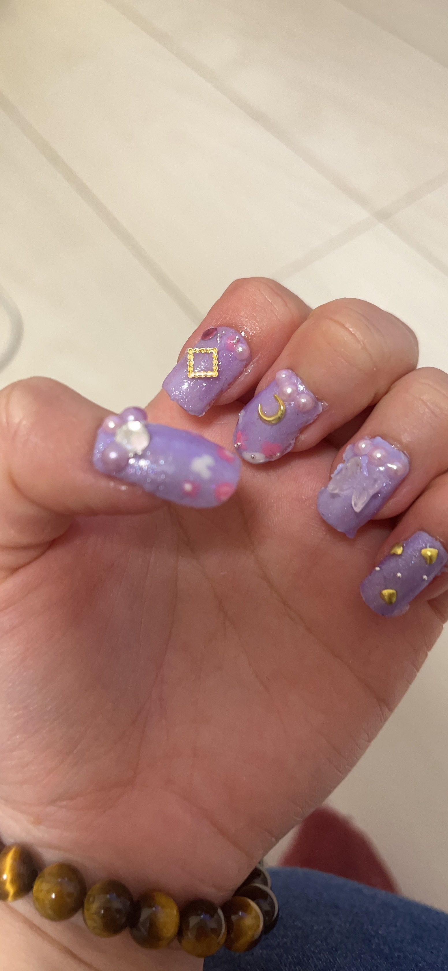 色が変わるネイルパーツ/DAISO/ネイルチップ・パーツを使ったクチコミ（1枚目）