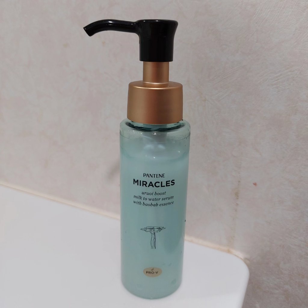 ミラクルズ うるおいブーストミルクウォーターセラム/パンテーン/アウトバストリートメントを使ったクチコミ（1枚目）