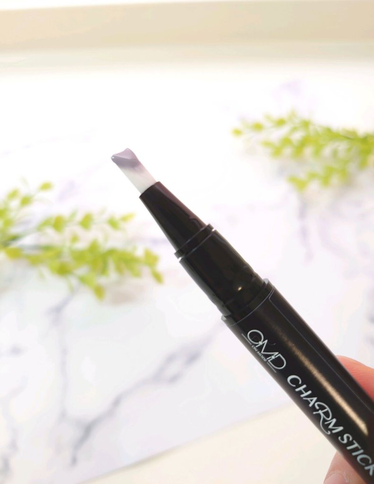 チャームスティックジェル #38 グレイッシュパープル/OMD/オールインワンネイルを使ったクチコミ（2枚目）