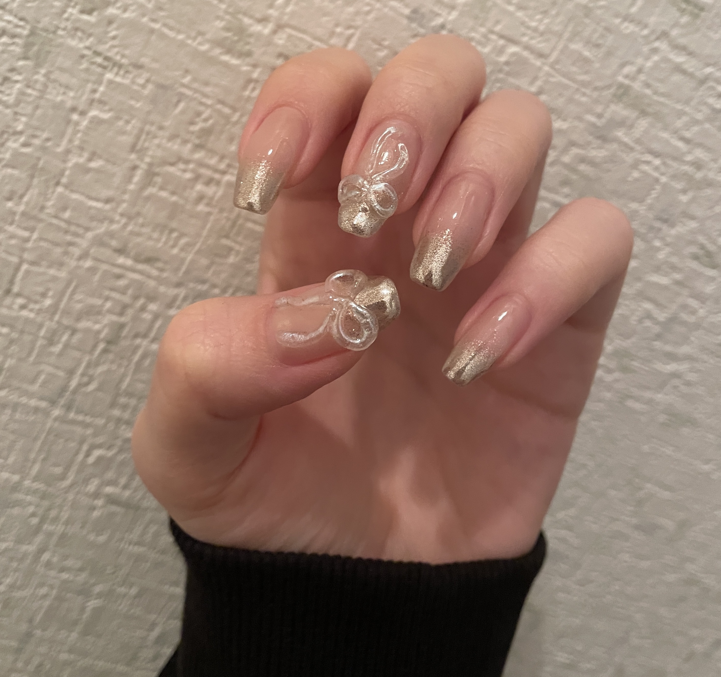 オーロラパウダー/セリア/ネイル用品を使ったクチコミ（1枚目）