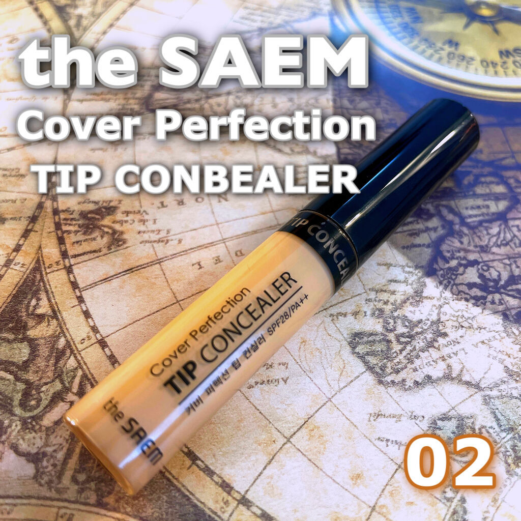 カバーパーフェクション チップコンシーラー 02 リッチベージュ/the SAEM/リキッドコンシーラーを使ったクチコミ（1枚目）