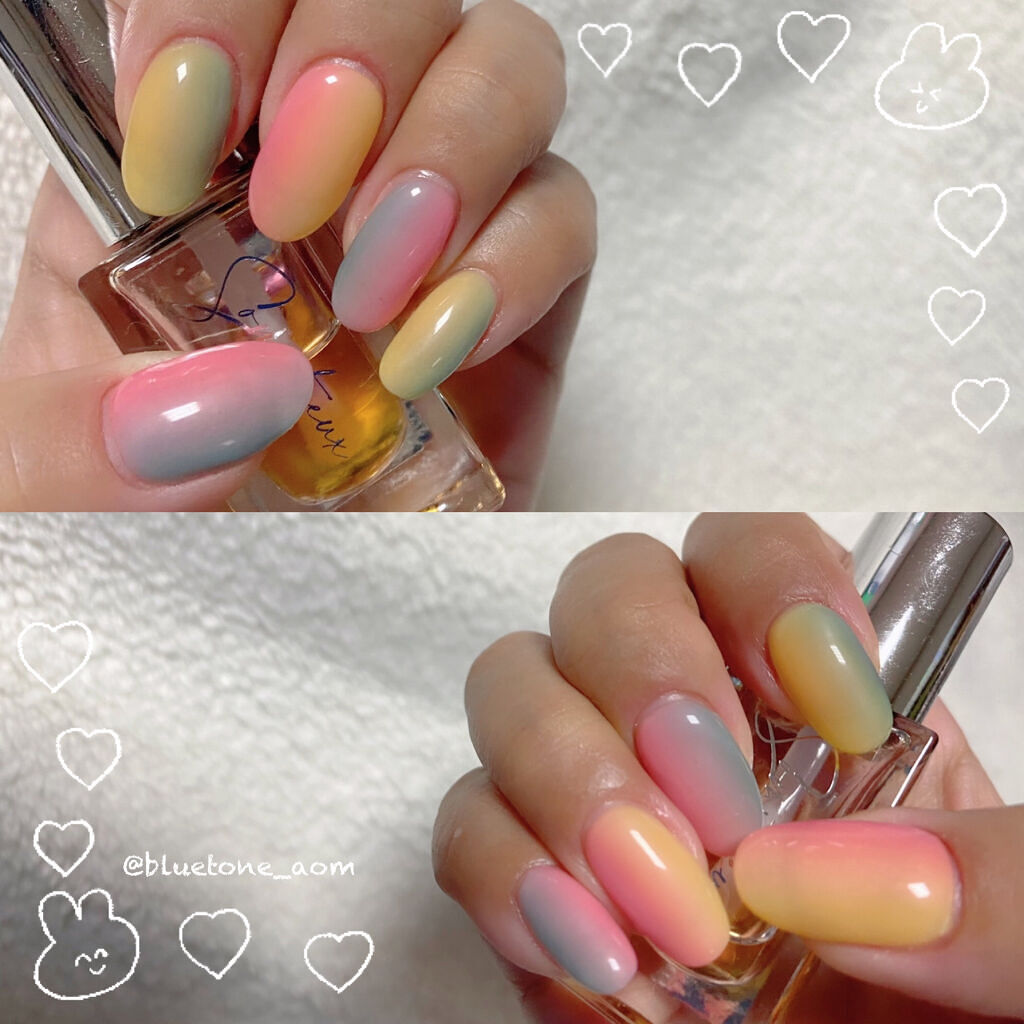 セミキュアジェルネイル（ハンド）/ohora/ネイルシールを使ったクチコミ（3枚目）