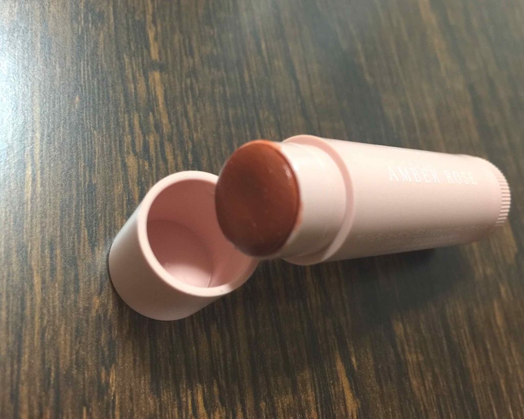 カラーリップスティック アンバーローズ/アルジェラン/リップクリームを使ったクチコミ（2枚目）