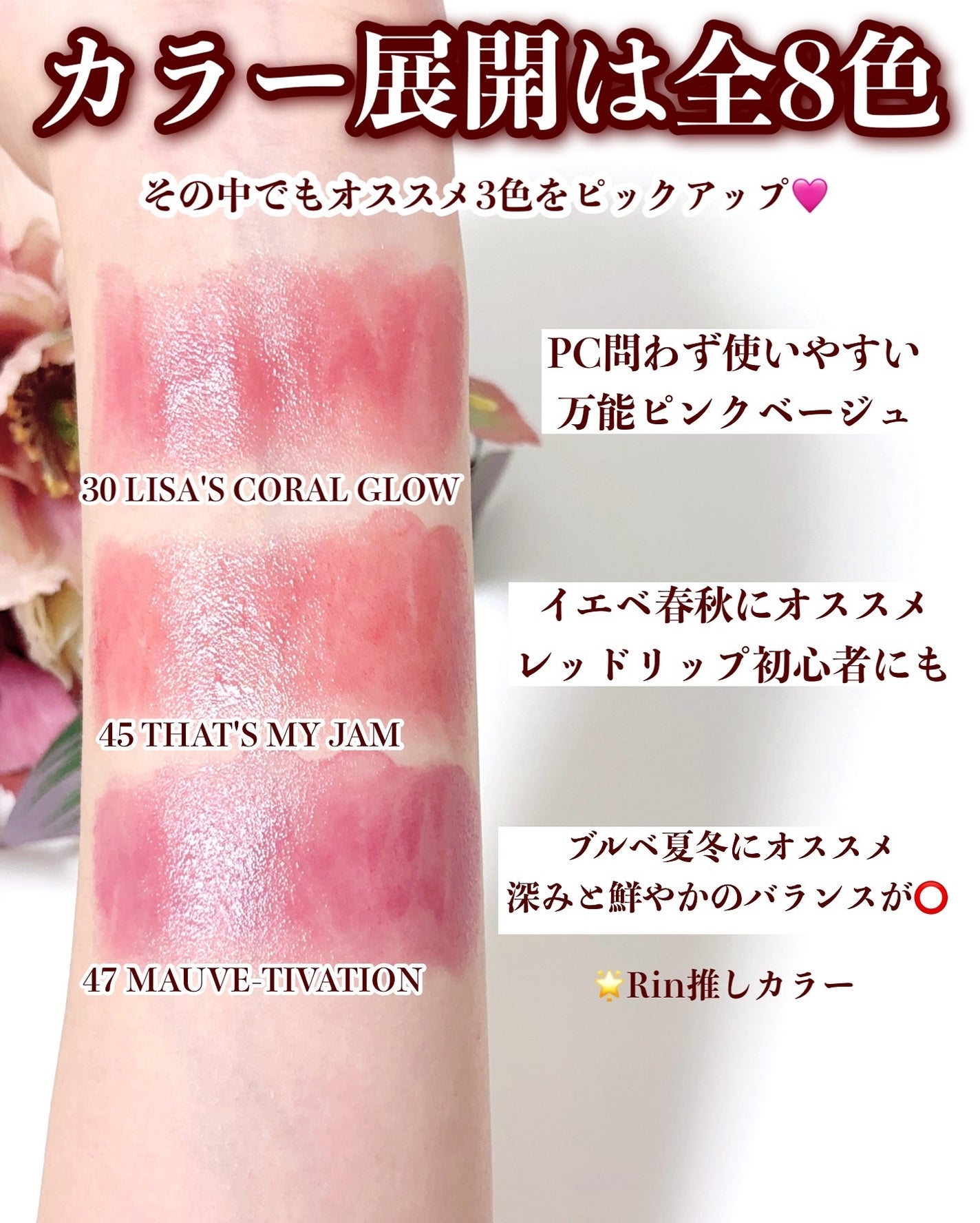 イドル リップ バターグロウ/LANCOME/口紅を使ったクチコミ(5枚目)