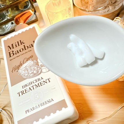 ハイセラ シャンプー / トリートメント ペアー&フリージア/ミルクバオバブ/シャンプー・コンディショナーを使ったクチコミ(4枚目)