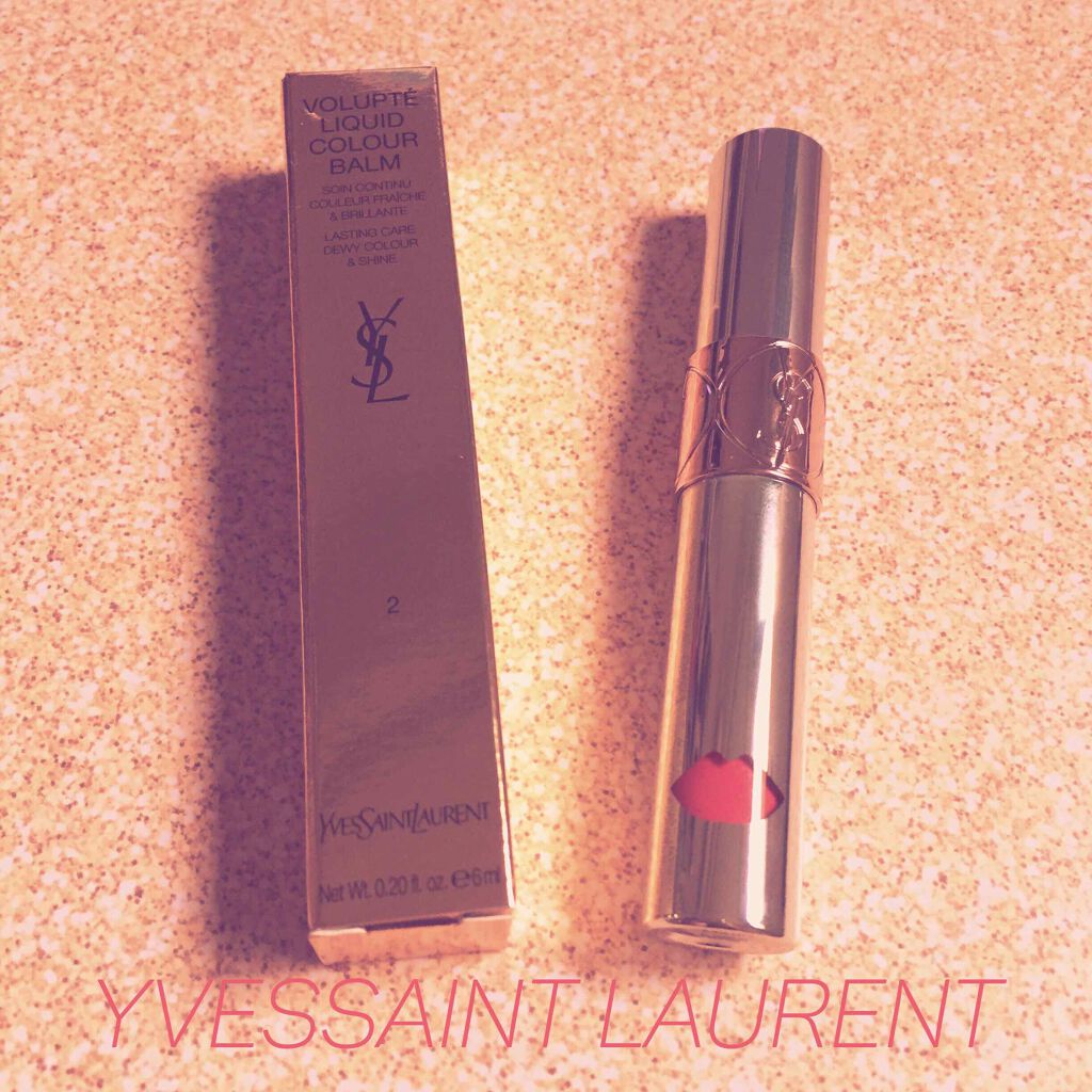 ヴォリュプテ ウォーター カラーバーム 02 エクスポーズミーローズ/YVES SAINT LAURENT BEAUTE/口紅を使ったクチコミ（1枚目）