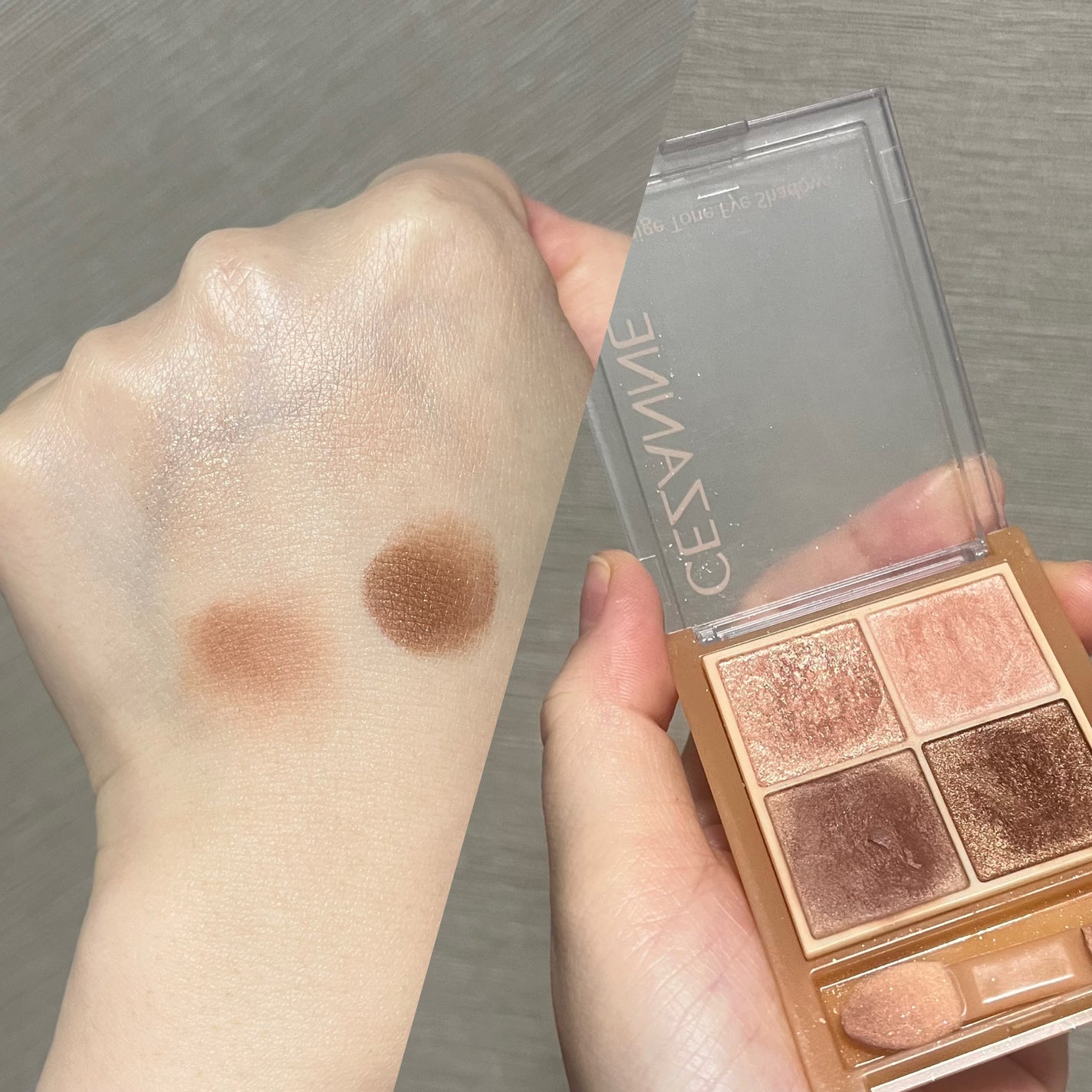 ベージュトーンアイシャドウ/CEZANNE/アイシャドウパレットを使ったクチコミ(2枚目)