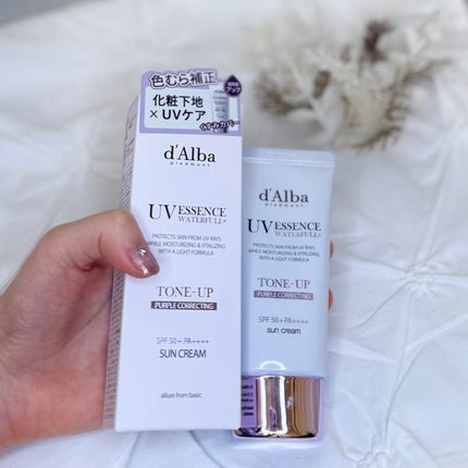 ダルバ ウォータフル トーンアップ サンクリーム(パープル)/ダルバ/日焼け止めクリームを使ったクチコミ(2枚目)