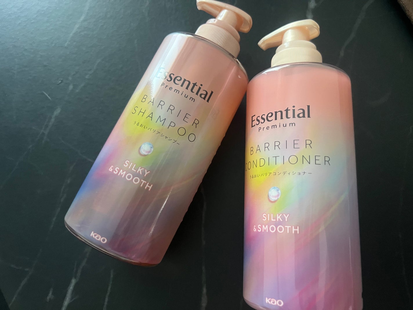 エッセンシャルプレミアム バリアシャンプー・コンディショナー シルキー&スムース/エッセンシャル/市販シャンプーを使ったクチコミ(1枚目)