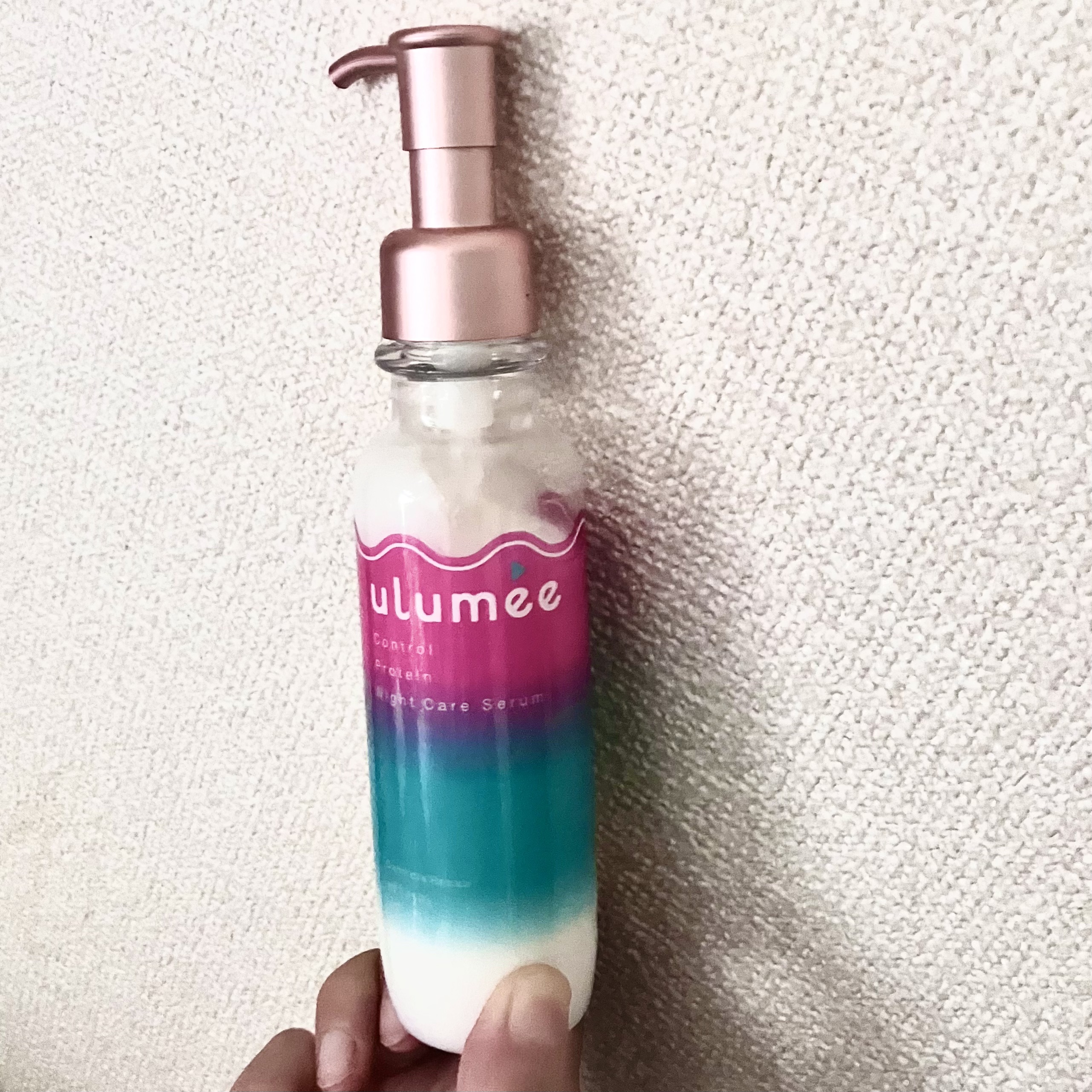 コントロールプロテイン ナイトケアセラム/ulumee/アウトバストリートメントを使ったクチコミ（1枚目）