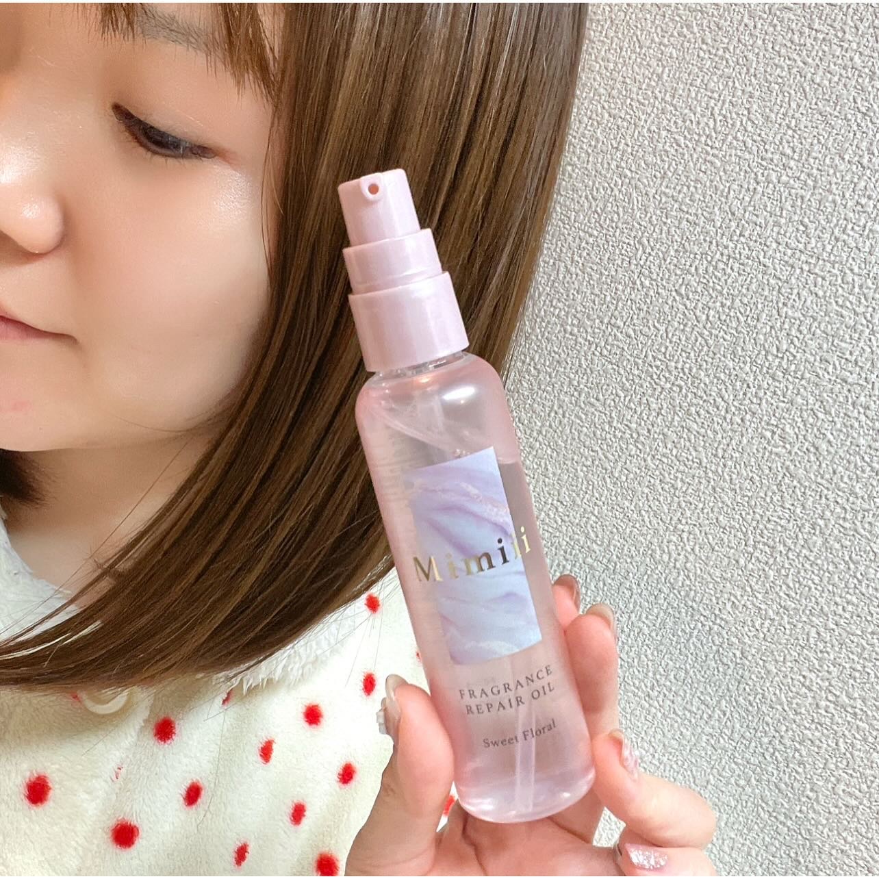 Mimiii フレグランスリペアオイル スウィートフローラル/Cue's/ヘアオイルを使ったクチコミ（1枚目）